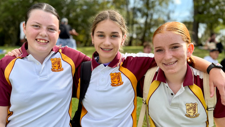Three female students