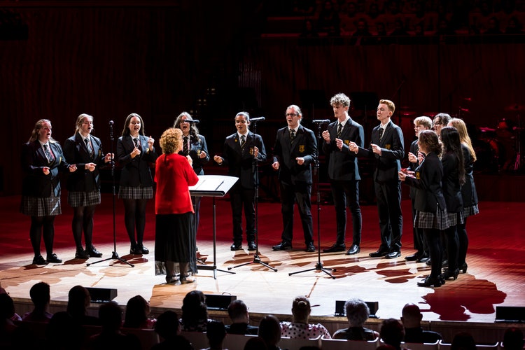 A group of people on a stage